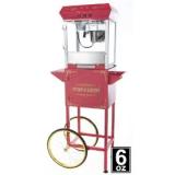 Deluxe 6oz Red Popcorn Maker Machine by Paramount Entertainment - New Full Size 6 oz Popper & Cart