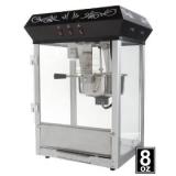 Deluxe 8oz Black Popcorn Maker Machine by Paramount Entertainment - New Full Size 8 oz Popper